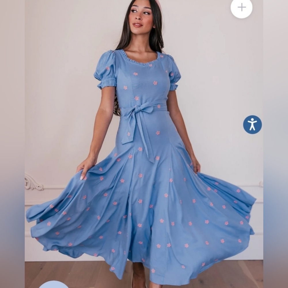 Blue Ribbon Dress (NWOT)
